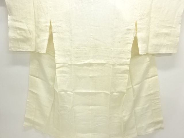 アンティーク　本麻透かし織松模様長襦袢